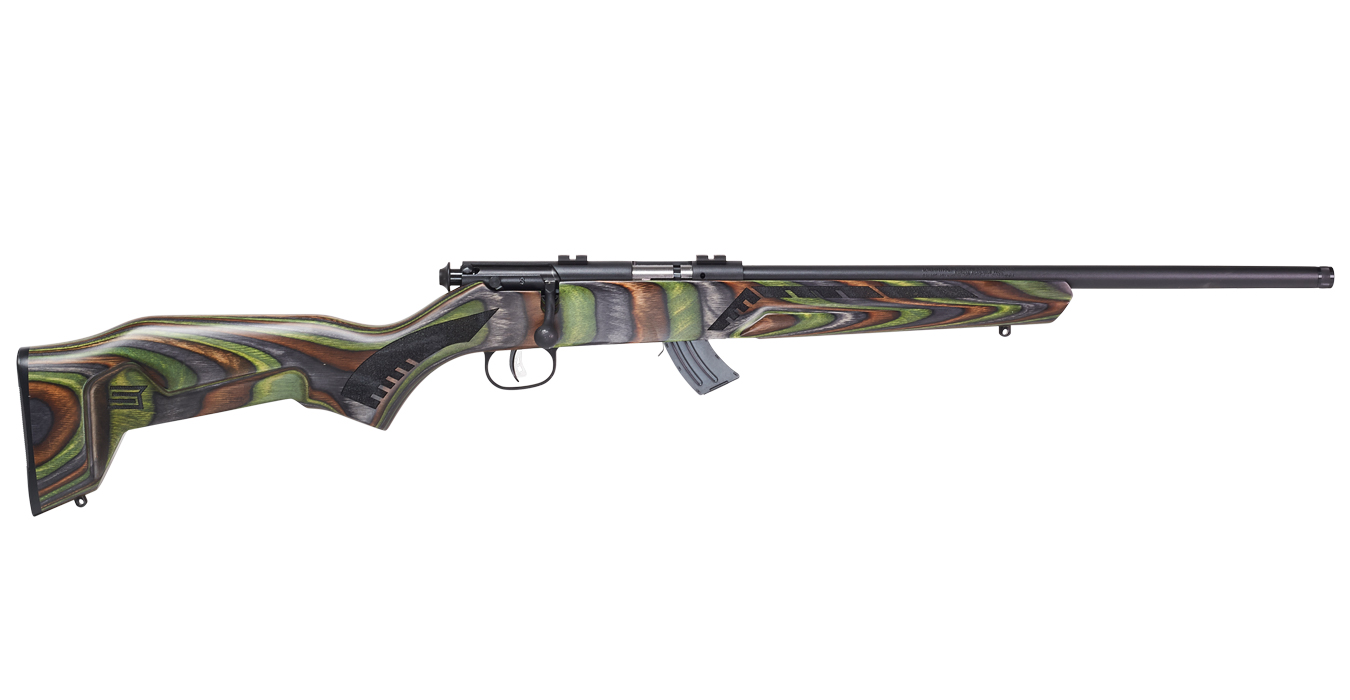 Mark II Minimalist 22LR Bolt-Action Rifle with Green Laminate Stock