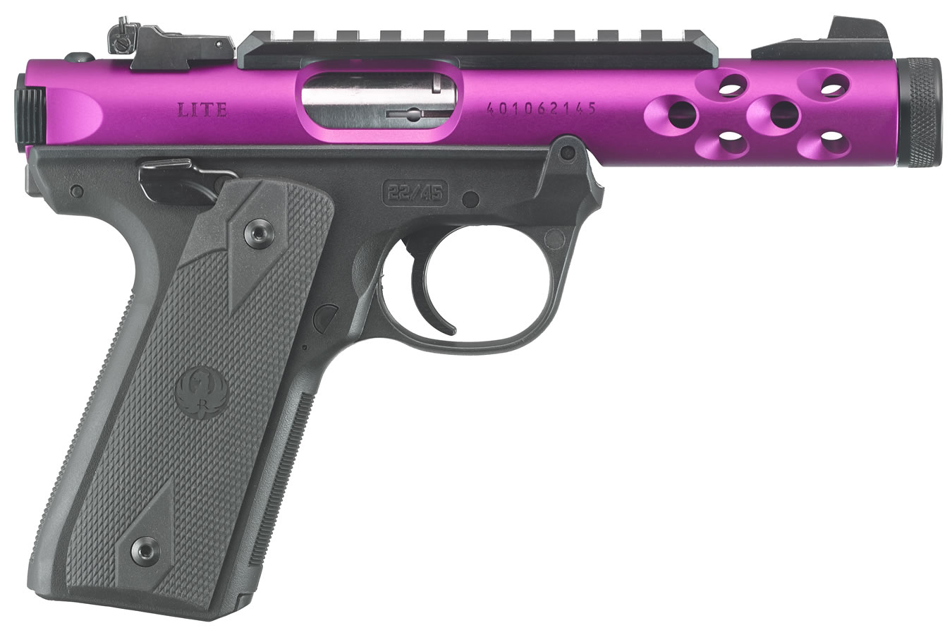 Mark IV 22/45 Lite 22LR Magenta Anodized with Threaded Barrel