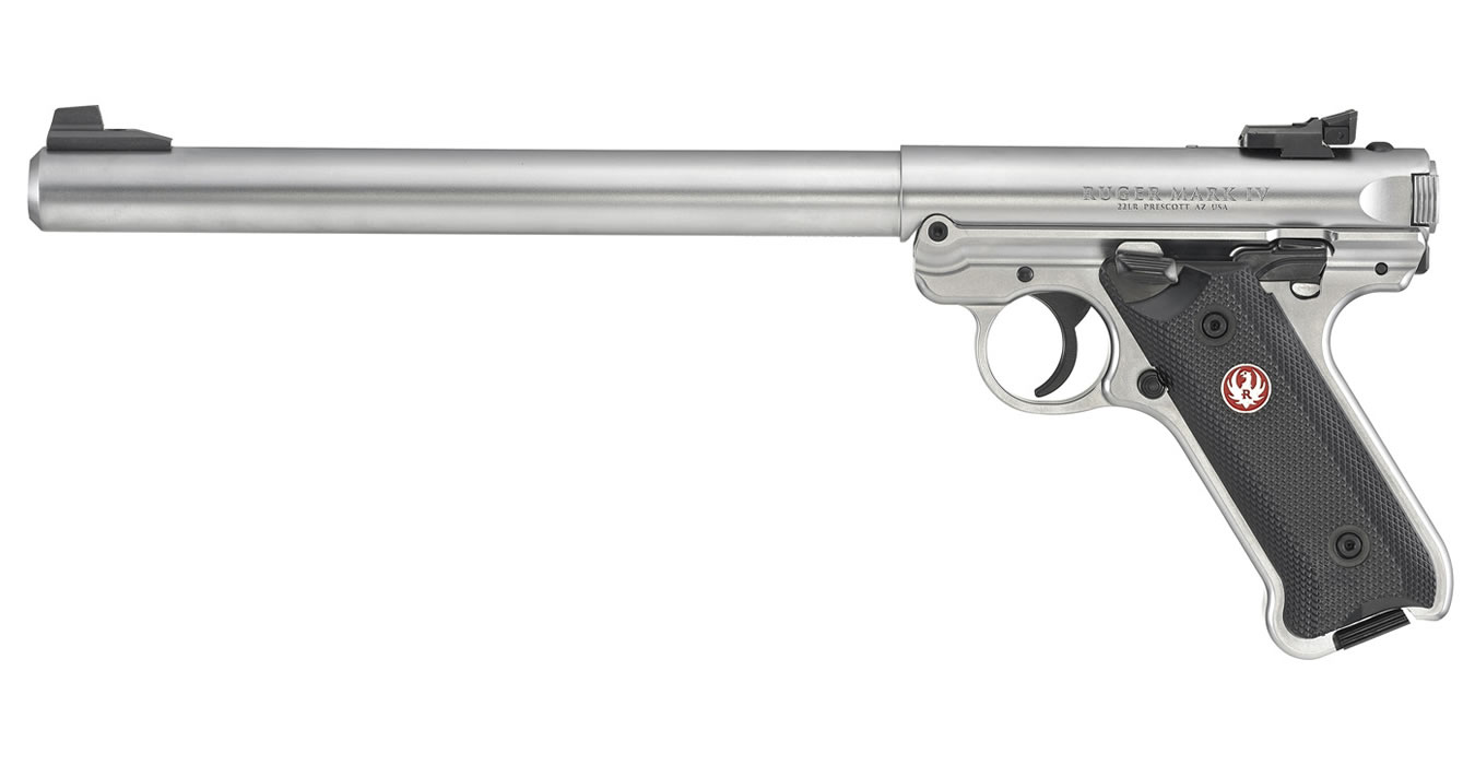 Mark IV Target Stainless 22LR Rimfire Pistol with 10-inch Barrel