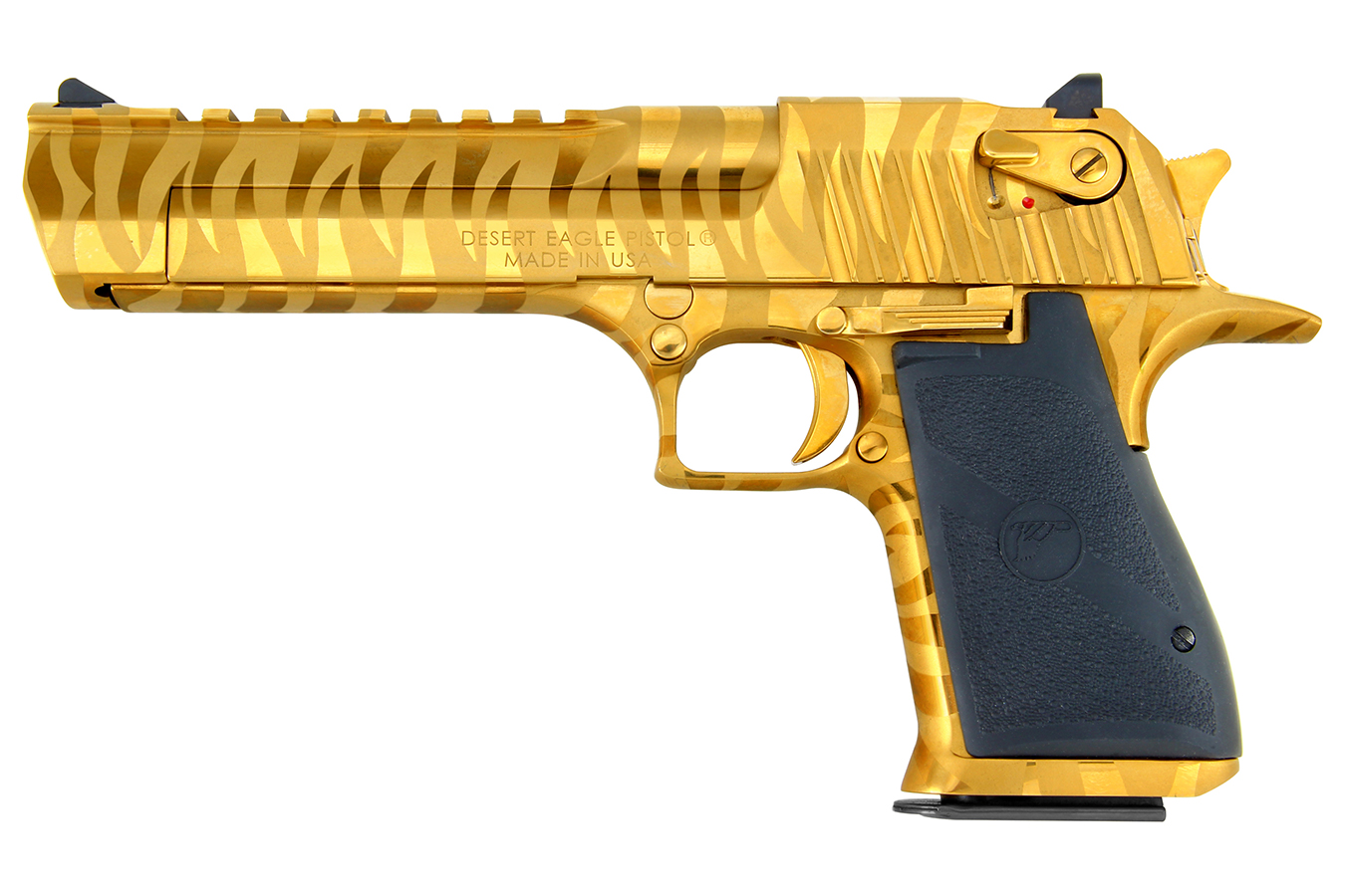 Mark XIX 357 Mag Titanium Gold Pistol with Tiger Stripes