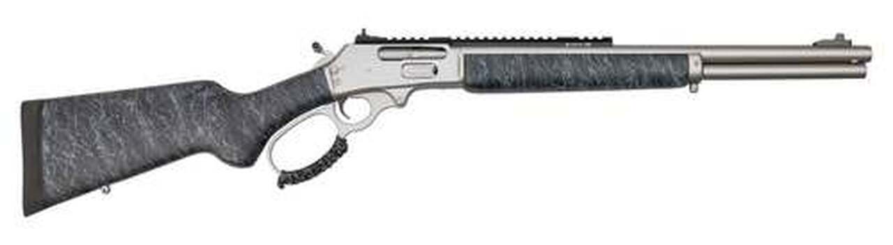 Marlin 1895 SBL Modern Lever Hunter .45-70 Govt, 18″ Barrel, Happy Trigger, Gunmetal Gray, Black Stock Gunmetal Gray Splatter, 6rd