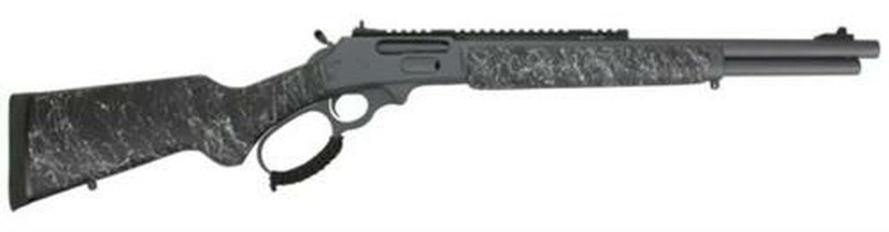 Marlin 1895 SBL Modern Lever Hunter MLH 45-70 18″ Threaded Barrel, Sniper Gray Cerakote, Black Stock, Light Splatter XS Ghost Ring Sight