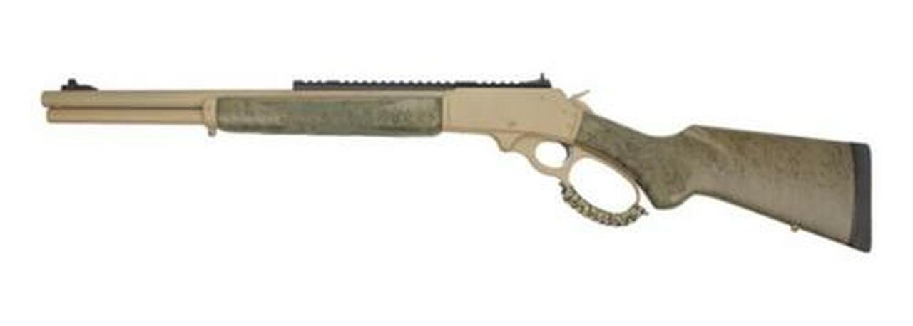 Marlin 1895 SBL Modern Lever Hunter MLH Custom Shop 45-70, 18″ Barrel, Cerakote Tan, XS Ghost Ring, Happy Trigger