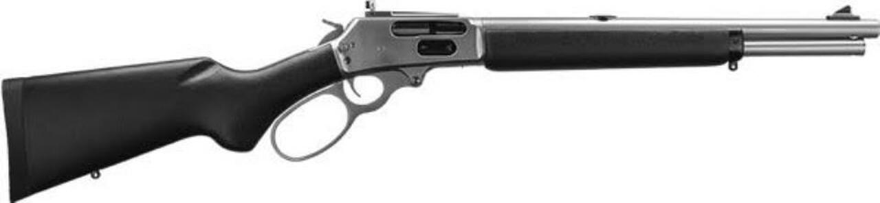 Marlin 1895 Trapper 45-70, 16.5″ SS Barrel, Skinner Sights, Big Loop Lever, Black Stock