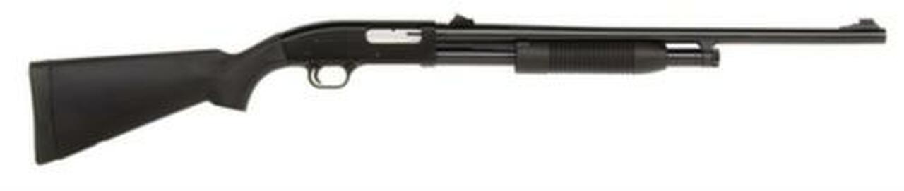 Maverick 88 Pump 12 ga 24″ Rifled 3″ Black Synthetic Stock Blued