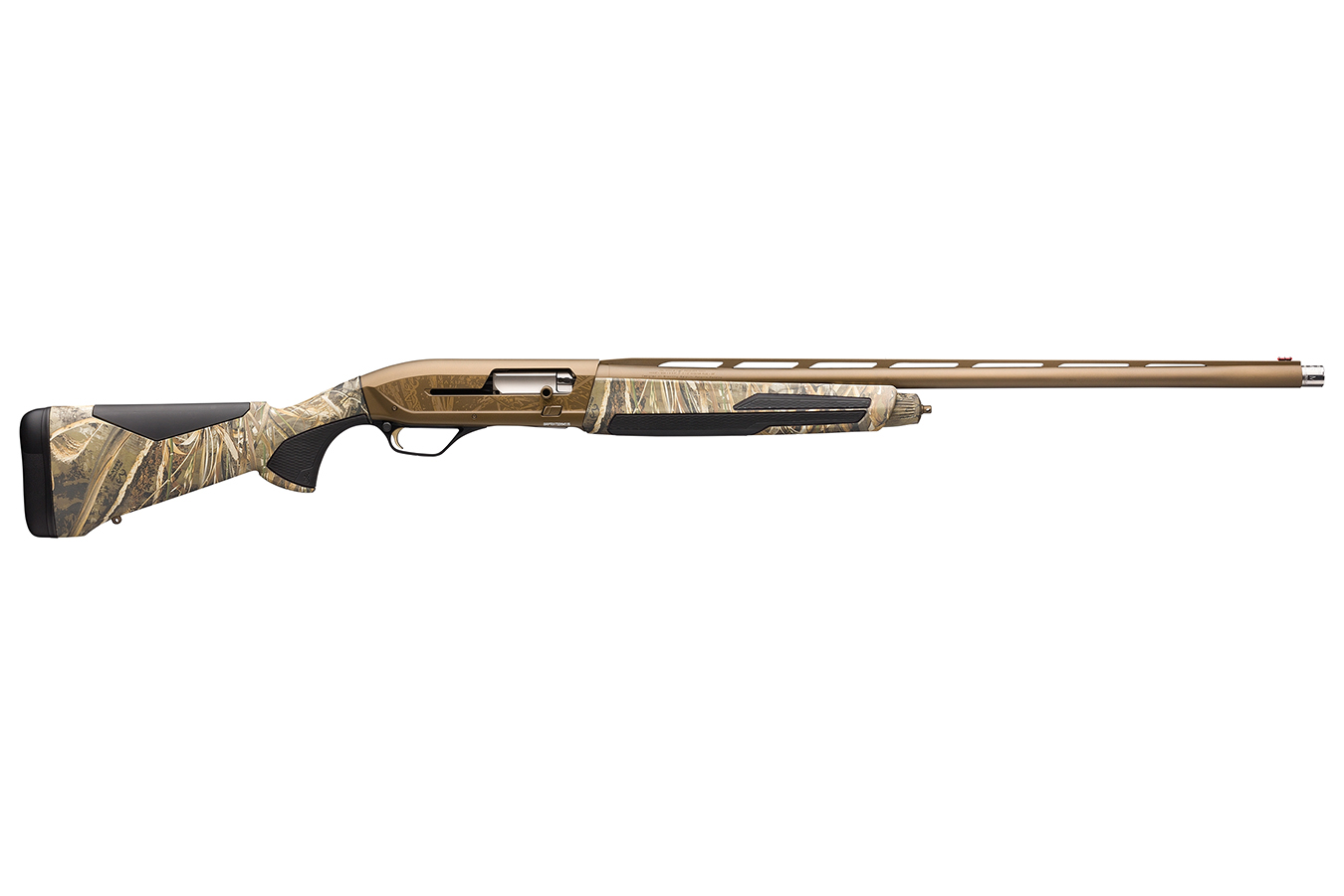 Maxus II Wicked Wing 12 Gauge Semi-Automatic Shotgun with Realtree Max-5 Camo Stock and Burnt Bronze Cerakote Finish