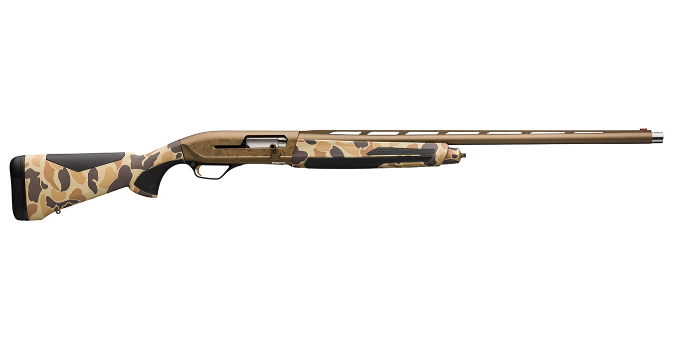 Maxus II Wicked Wing 12 Gauge Semi-Automatic Shotgun with Vintage Tan Camo Stock and Burnt Bronze Finish