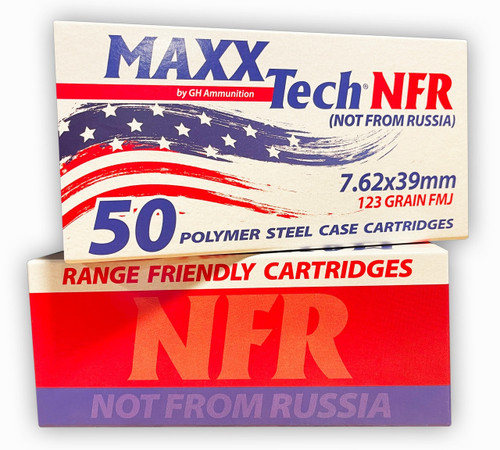 Maxx Tech 7.62x39mm 123gr, Full Metal Jacket, 50rd Box
