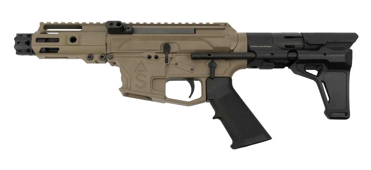 MCM DS9-S Side Charging Pistol, 9mm, 4.5″, 33rd Glock Mag, FDE Cerakote
