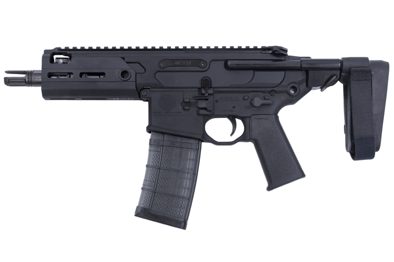 MCX Rattler 300 Blackout Semi-Auto Pistol with Pistol Stabilizing Brace