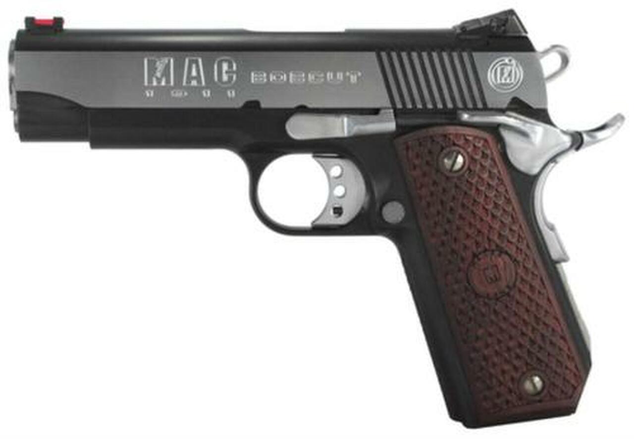 Metro Arms 1911 Bobcut 45 ACP 4.25″ Barrel Black Chrome Finish Novak-Type Rear Sight Hardwood Grips 8rd Mag