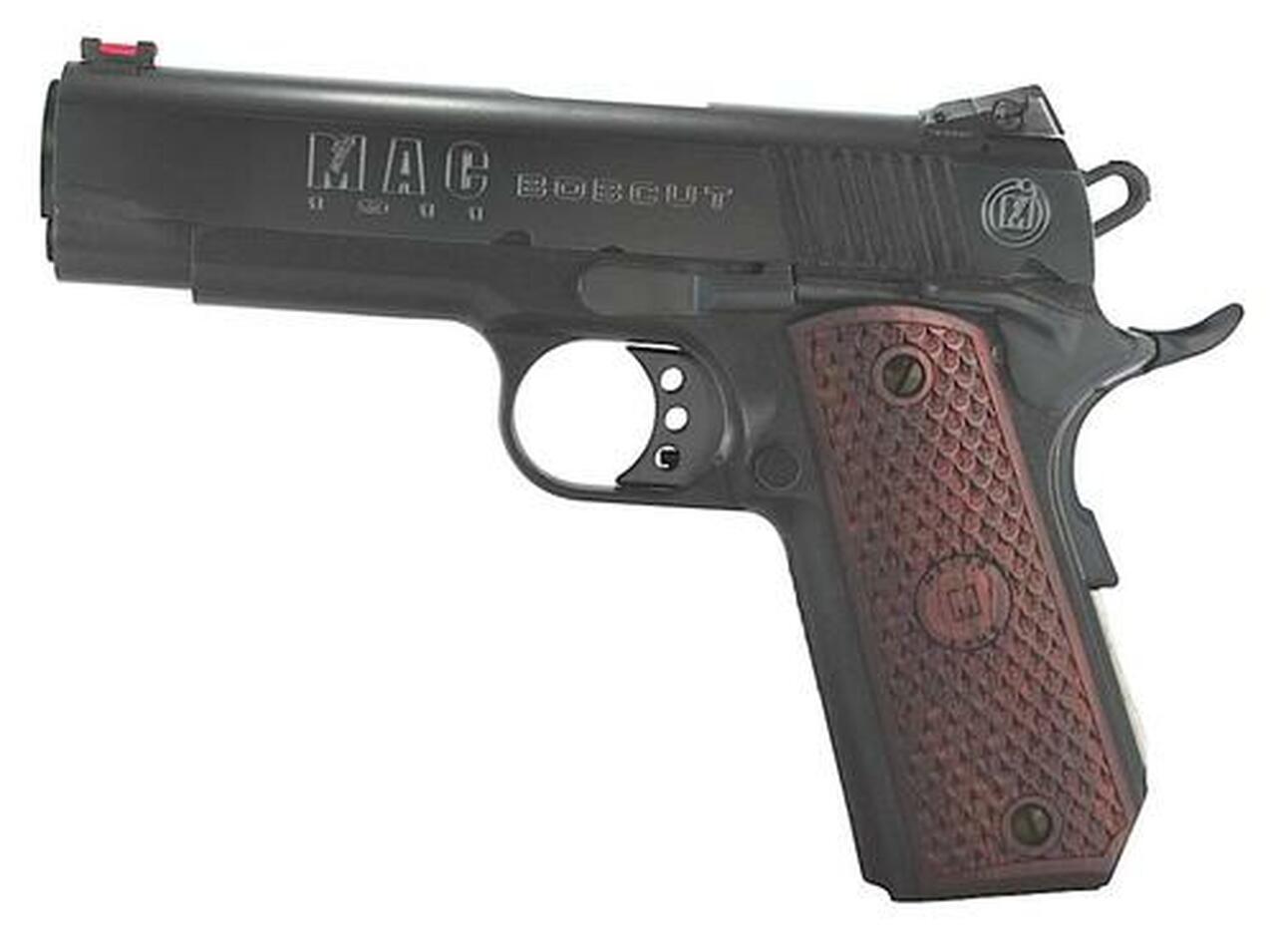Metro Arms 1911 Bobcut Single 45 ACP 4.3″ Barrel, Hardwood, Logo Blued, 8rd