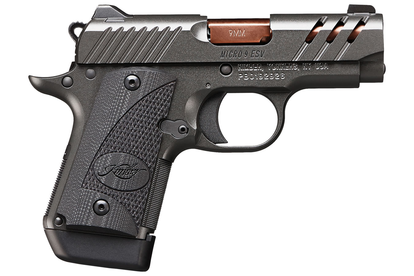 Micro 9 ESV Gray 9mm Carry Conceal Pistol with Ported Slide