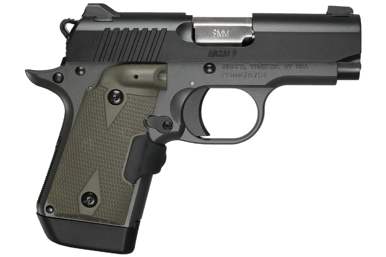 Micro 9 Woodland Night 9mm with OD Green Crimson Trace Lasergrips (Red Laser)