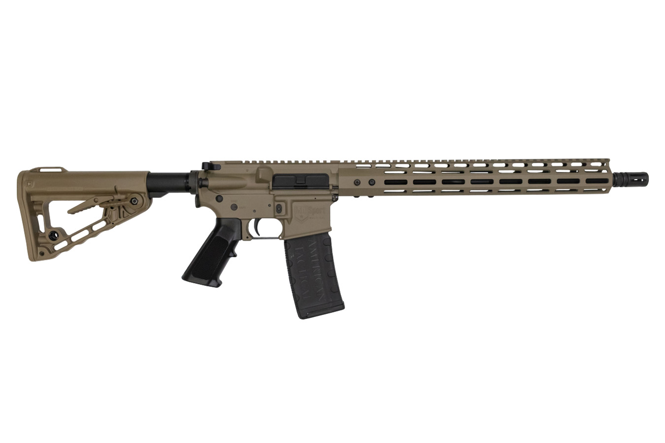 Mil-Sport 5.56mm Flat Dark Earth Cerakote Semi-Auto Rifle with M-LOK