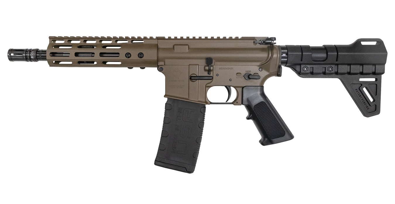 Milsport 300 Blackout AR-15 Pistol with M-LOK Handguard and Patriot Brown Finish