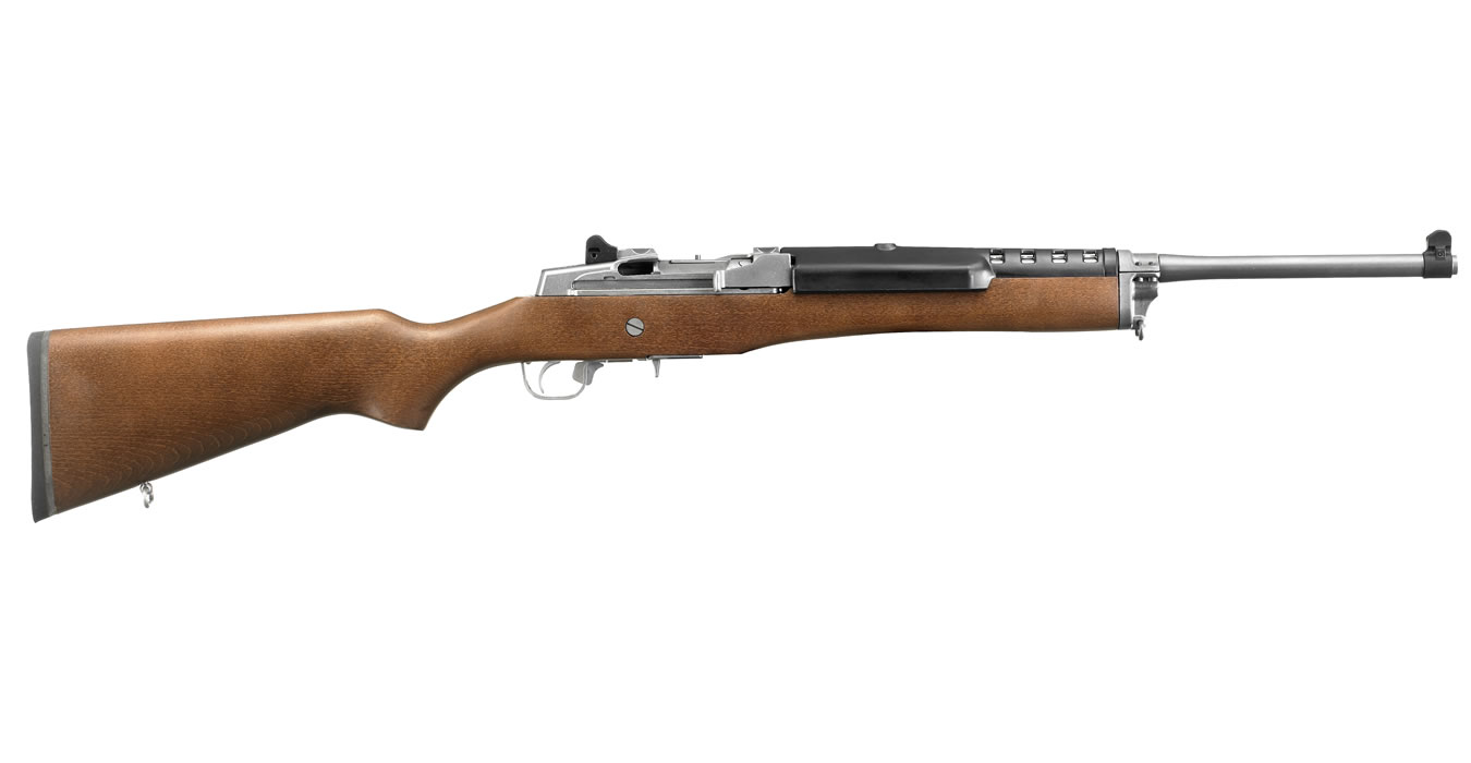 Mini-14 Ranch 5.56 NATO Rifle with Hardwood Stock and Stainless Barrel