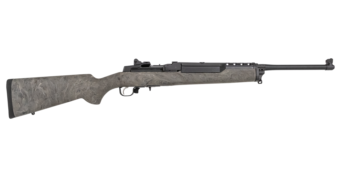 Mini-14 Tactical 5.56 NATO Rifle with Gray Hogue OverMolded Stock