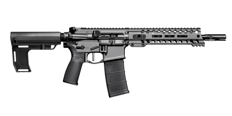 Minuteman 5.56mm Semi-Automatic AR15 Pistol with Tungsten Finish