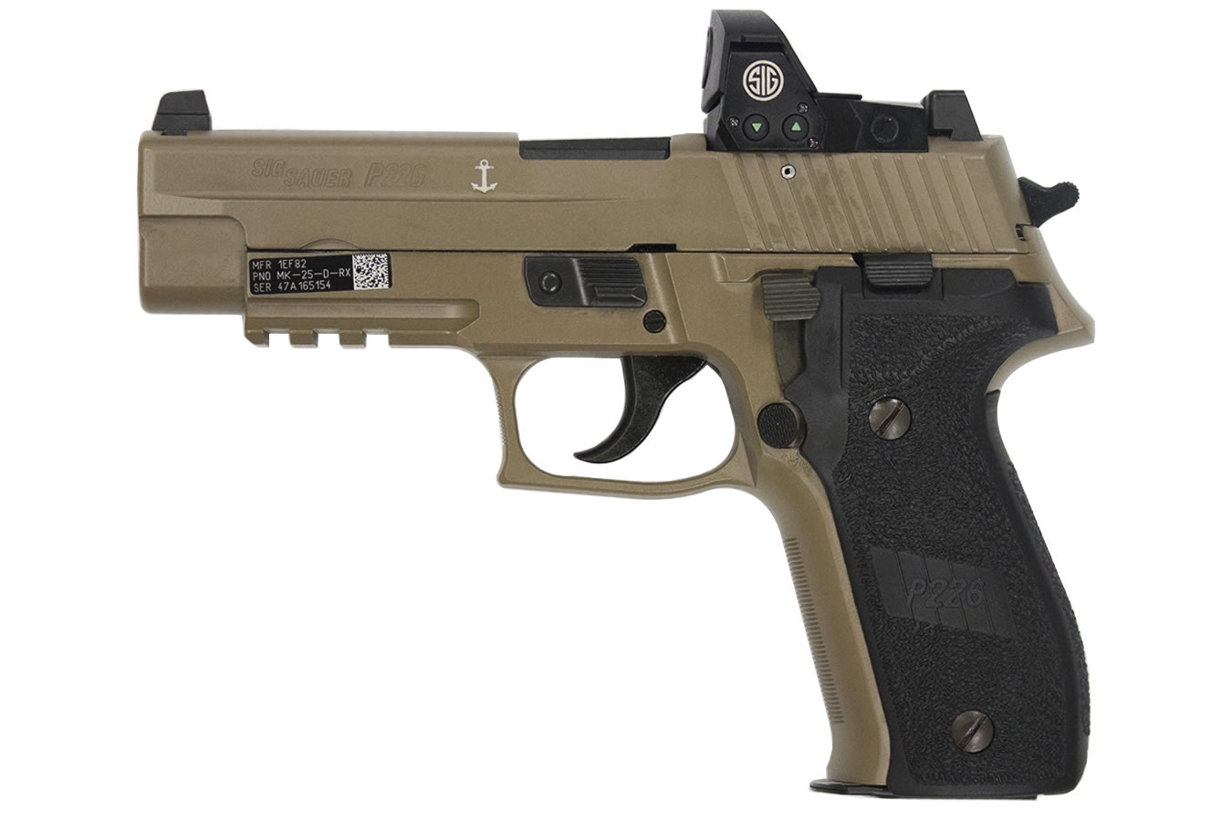 MK25 Desert RX 9mm Centerfire Pistol with ROMEO1 Reflex Sight