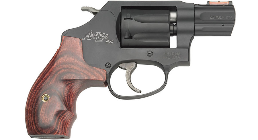 Model 351PD 22 Magnum J-Frame with HI-VIZ Orange Fiber Optic