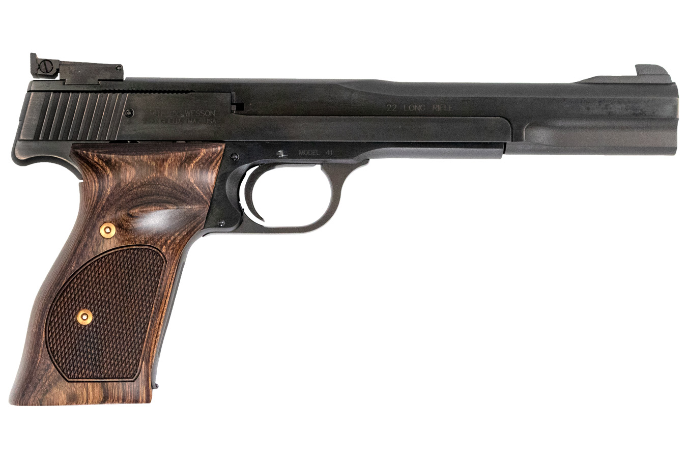 Model 41 22 LR Rimfire Pistol 7-inch with Wood Target Grips