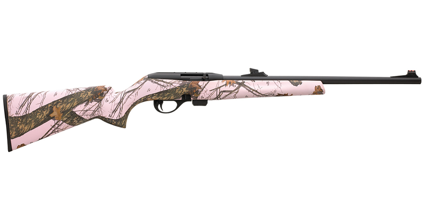 Model 597 22 LR Semi-Auto Rifle with Mossy Oak Pink Stock