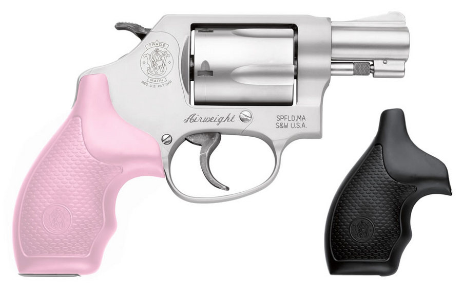 Model 637 38 Special J-Frame Revolver with Pink Grips