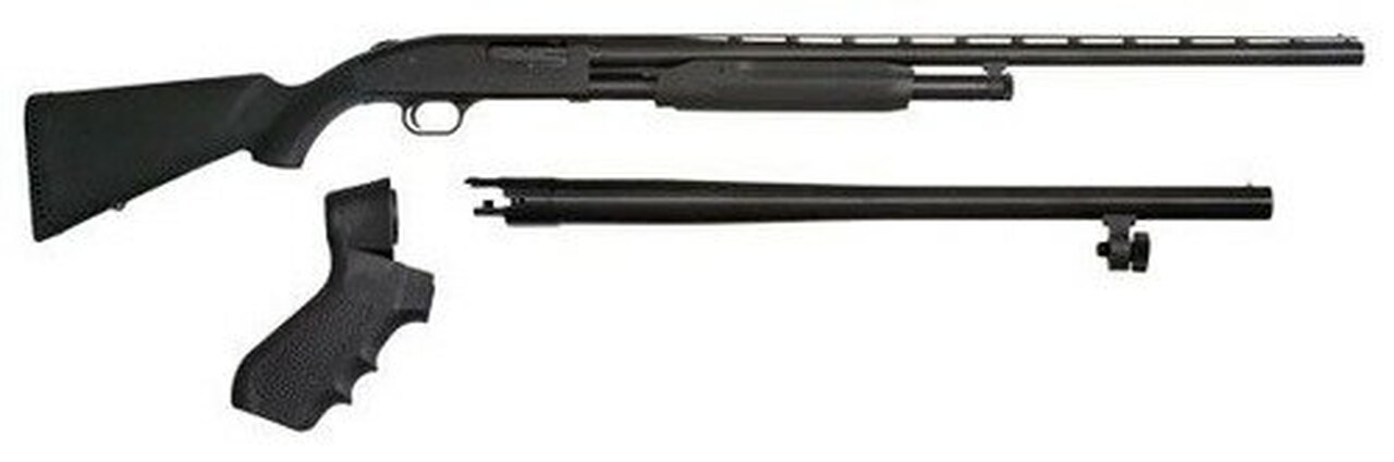 Mossberg 500 12GA “3 In 1” Home Defense Set, 2 Barrels & Pistol Grip Kit
