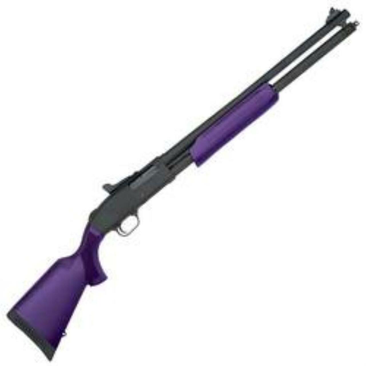 Mossberg 500 Bantam Youth Pump Action 20 Ga, 20″, 3″ Chamber, 7rd, Purple Stock