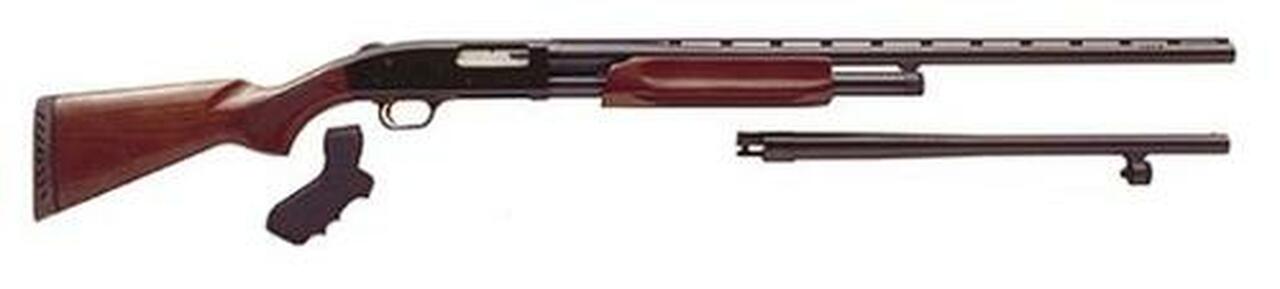 Mossberg 500 Field/Security Combo Pump 12 Ga 28″/18.5″ Barrel, Wood Stock, 6rd