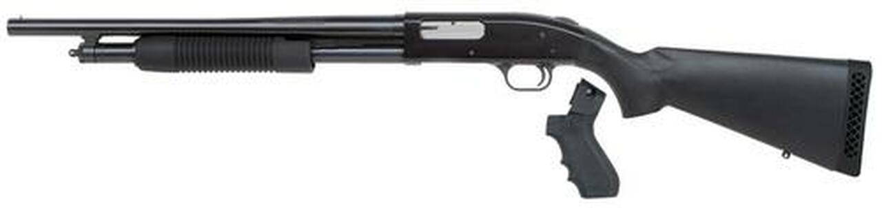Mossberg 500 L-Series Pump 12ga 18.5″ Barrel, 3″, 6-Pos Adjustable Synthetic, PG Left Hand, 6rd