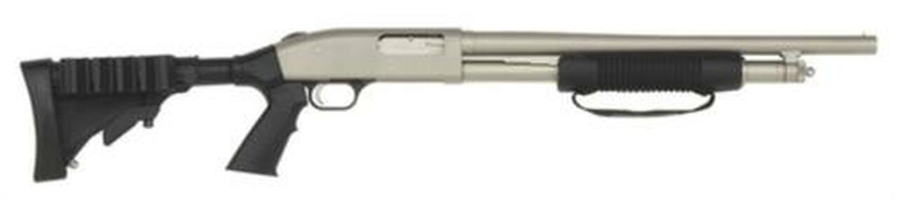Mossberg 500 Mariner Tactical 12 GA 18.5″ Marinecote Finish, Tactical Stock