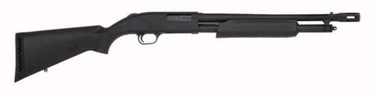 Mossberg 500 Persuader 20 Ga 18.5″ Standoff Barrel Matte Finish Black Synthetic Stock 5 Round