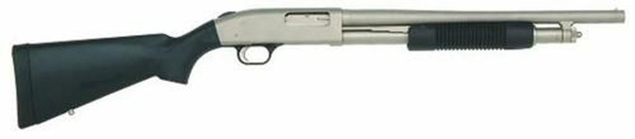 Mossberg 500 Pump 12 Ga 18.5″ Barrel, 3″, Synthetic Black Stock, 5rd