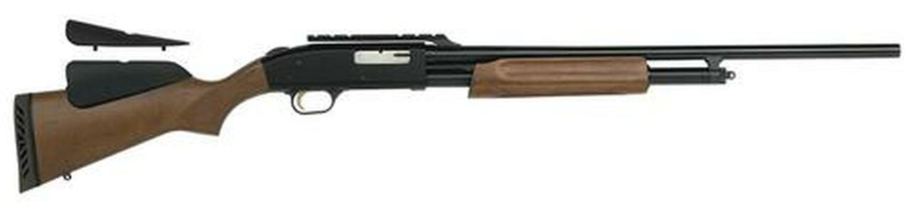 Mossberg 500 Pump 20 ga 24″ 3″ Adjustable Comb Wood Blue Finish