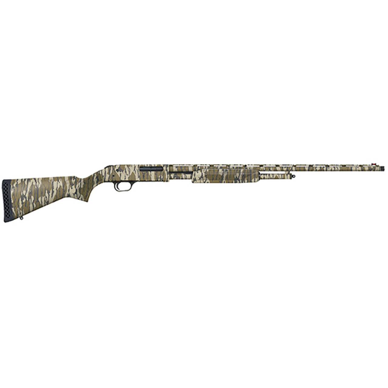 Mossberg 500 Turkey Hunter 410 Ga, 3″ Chamber, 26″ Vent Rib Barrel, Mossy Oak Bottomland, Bead Fiber Optic, 6rd