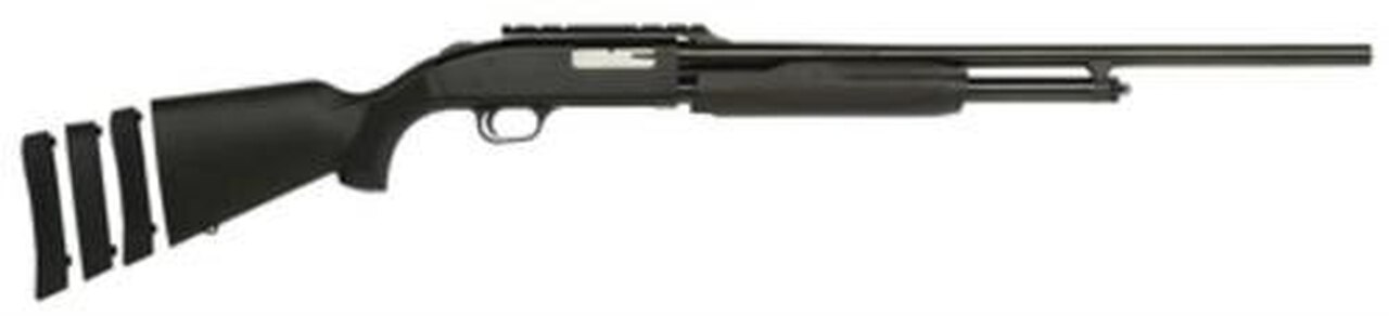 Mossberg 500 Youth Super Bantam with Cantilever Pump 20 ga 24″ 3″ Adjustable Bla