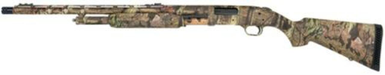 Mossberg 500L Turkey Left Hand 12 Ga 3″ Chamber 24″ Vent-Rib Ported Barrel Fiber Optic Sights Synthetic Stock Full Coverage Mossy Oak Infinity Camouflage Finish 6rd