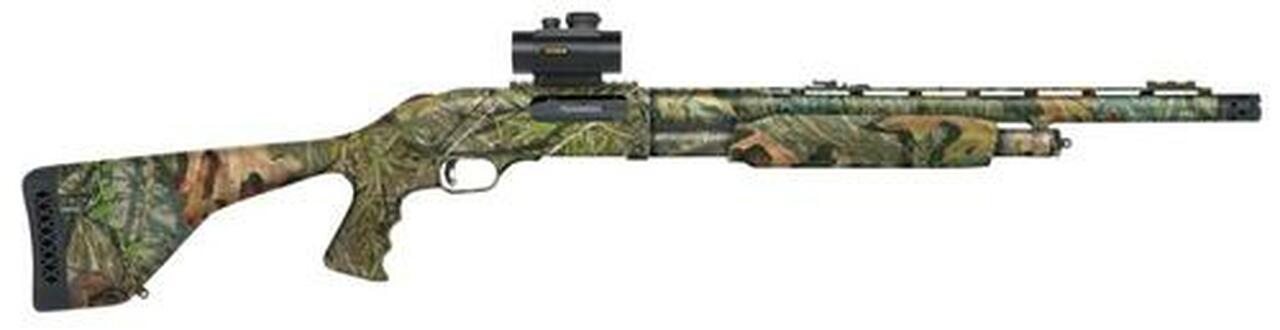 Mossberg 535 Turkey Pump 12 Ga 20″ 3.5″ FO/Red Dot Synthetic Stock, PG Mossy Oak
