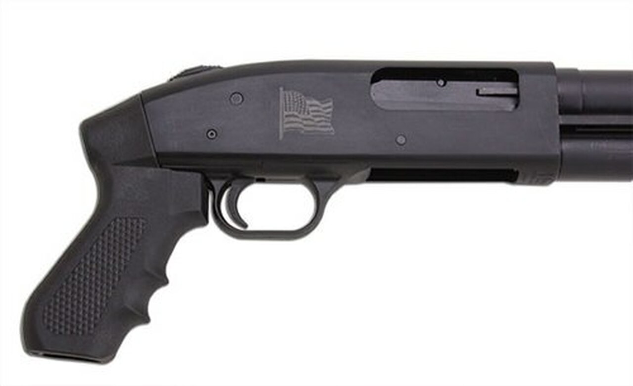 Mossberg 590 Cruiser, American Flag, 12 GA 23″ Stand Off Brake, 8 Shot