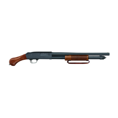 Mossberg 590 Nightstick 12 Ga, 3″ Chamber 18.5″ Barrel, Black Rec, Wood Furniture, 6rd