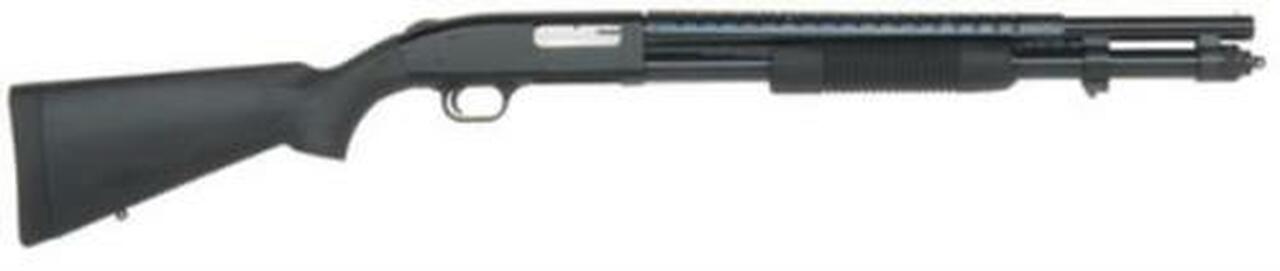 Mossberg 590 Pump 12 Ga 20″ CB 3″, Black Synthetic Stock, 8rd