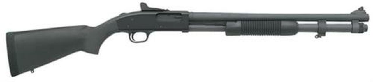 Mossberg 590 Pump 12 Ga 3″, 20″ Barrel Synthetic Black Stock, 8rd