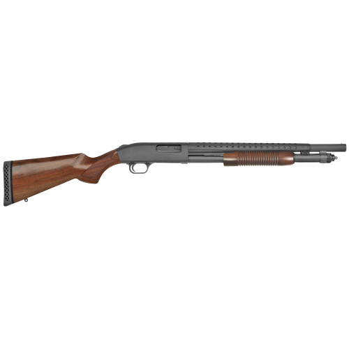 Mossberg 590 Retrograde 12 Ga, 18.5″ Barrel 3″ Chamber, Wood Stock, 7rd