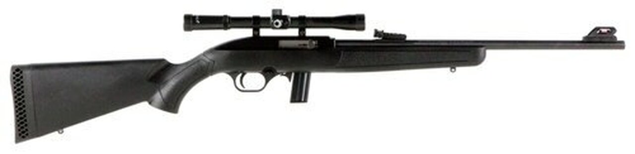 Mossberg 702 Plinkster, .22 LR, 18″, 10rd, 4x Scope, Blued, Black