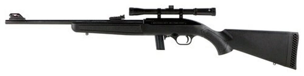 Mossberg 702 Plinkster, .22 LR, 18″, 10rd, 4x Scope, Blued, Black