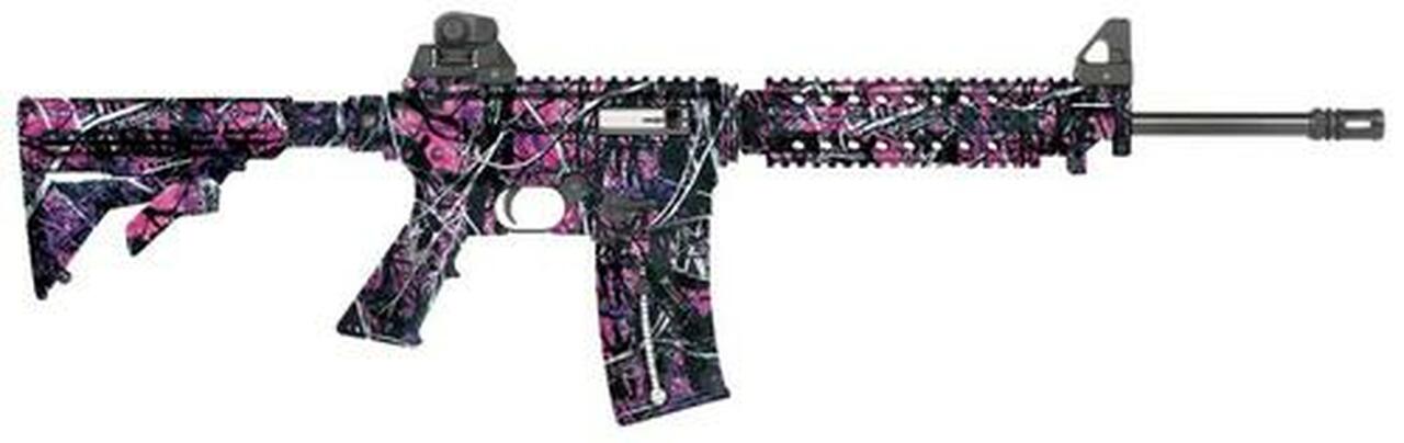 Mossberg 715T Flat Top Camo SA 22LR 16.25″ Barrel, MGC Adjustable Stock Blued, 25rd