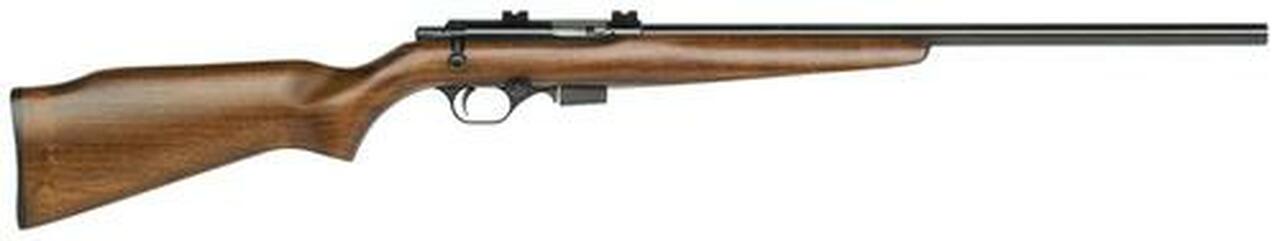 Mossberg 817 Bolt Action 17 HMR 21″ Barrel, Wood Stock Blued, 6rd