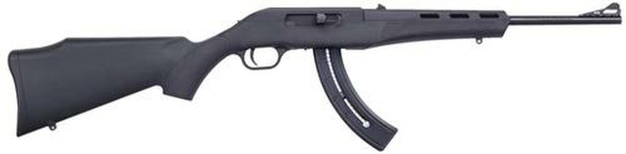 Mossberg Blaze 22LR, 16.5″, 26rd, Black Synthetic Stock